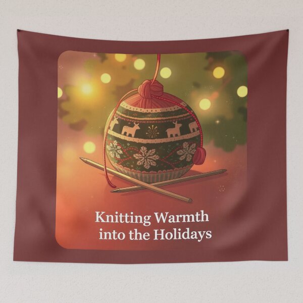 Item preview, Knitting Warmth into the Holidays designed and sold by duke818.