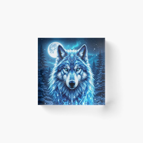 Item preview, Mystical Blue Wolf designed and sold by Iskander369.
