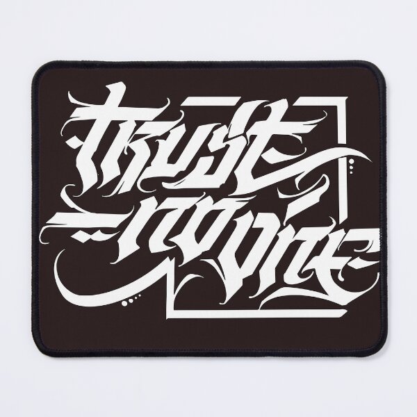 Item preview, Calligraphy lettering Trust no one designed and sold by Rawdesignzz.