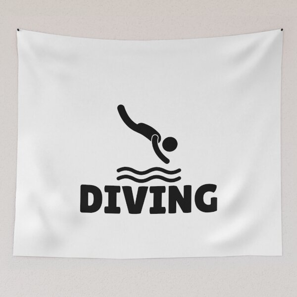 Item preview, DIVING (1) - BLACK designed and sold by ArtsyCity.