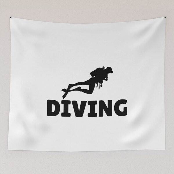 Item preview, DIVING (2) - BLACK designed and sold by ArtsyCity.