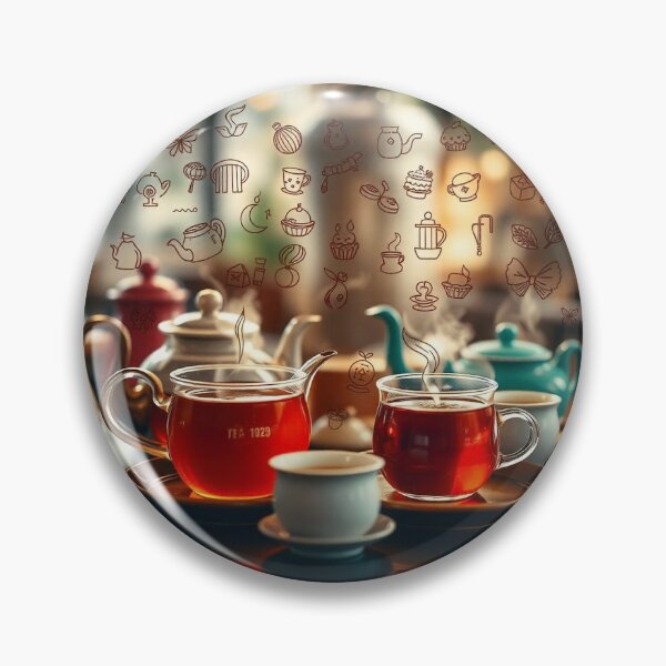 Item preview, "Doodle Tea Delight: Hand-Drawn Tea Culture Illustrations" designed and sold by hjian8219.