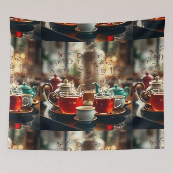 Item preview, "Doodle Tea Delight: Hand-Drawn Tea Culture Illustrations" designed and sold by hjian8219.