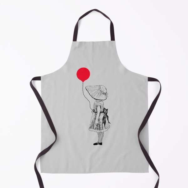 Item preview, Vintage Girl with Red Balloon designed and sold by LiaIsabellaArt.