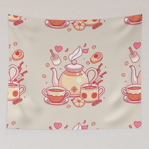 Item preview, "Doodle Tea Delight: Hand-Drawn Tea Culture Illustrations" designed and sold by hjian8219.