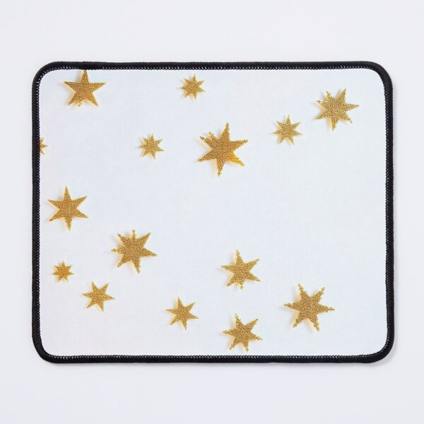 Item preview, "Golden Stars and Snowflakes: Elegant Festive Line Art Frame" designed and sold by hjian8219.