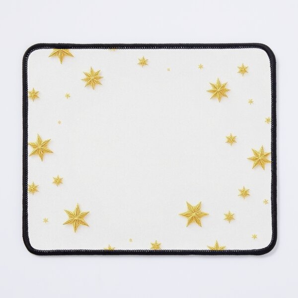 Item preview, "Golden Stars and Snowflakes: Elegant Festive Line Art Frame" designed and sold by hjian8219.