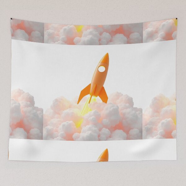 Item preview, "Rocket Launch to Success: 3D Growth and Achievement Illustration" designed and sold by hjian8219.