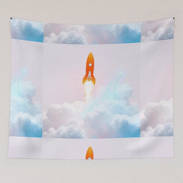 Item preview, "Rocket Launch to Success: 3D Growth and Achievement Illustration" designed and sold by hjian8219.