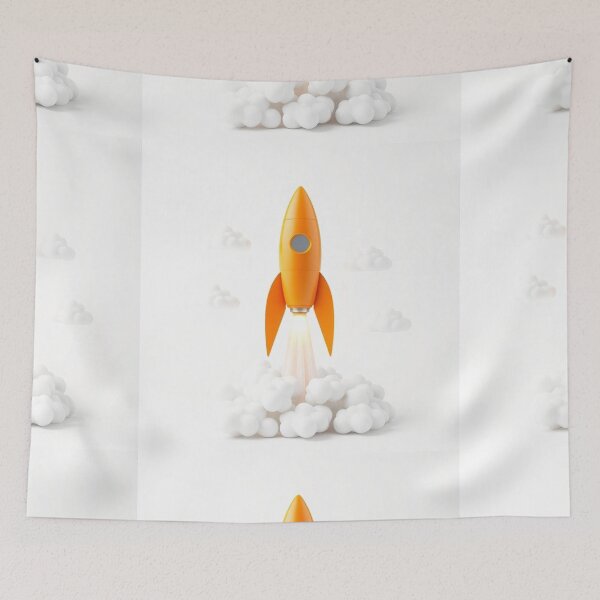 Item preview, "Rocket Launch to Success: 3D Growth and Achievement Illustration" designed and sold by hjian8219.