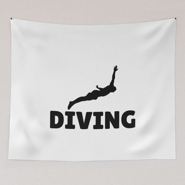 Item preview, DIVING (6) - BLACK designed and sold by ArtsyCity.