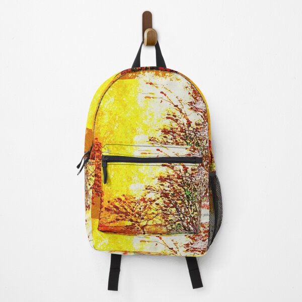 Item preview, Yellow glow abstract trees designed and sold by Nicholes Dream Visions.