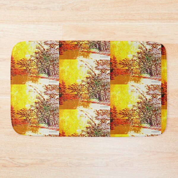 Item preview, Yellow glow abstract trees designed and sold by Nicholes  Dream Visions.