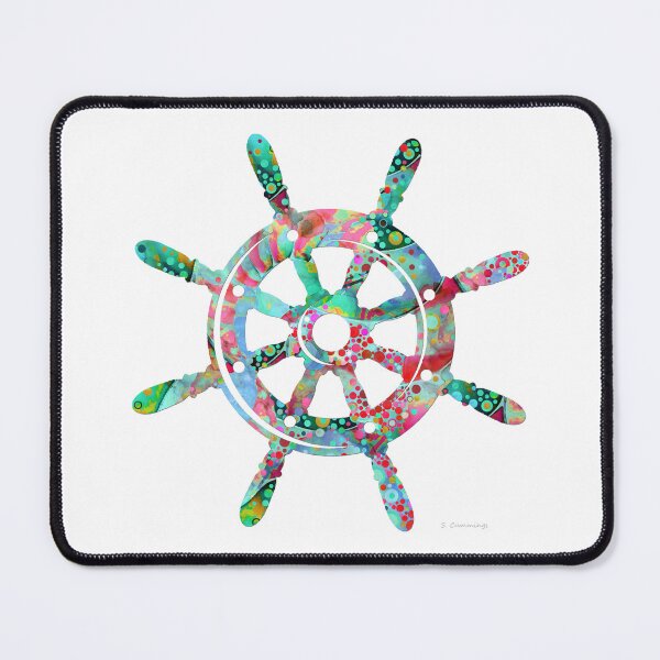 Item preview, Pure Enchantment Boat Steering Wheel Art designed and sold by Sharon Cummings Art.
