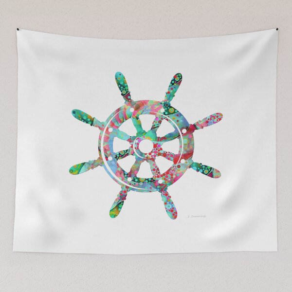 Item preview, Pure Enchantment Boat Steering Wheel Art designed and sold by Sharon Cummings Art.