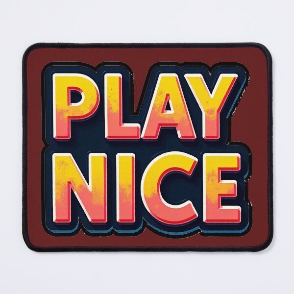 Item preview,  Play nice/3 designed and sold by solveigsmake.
