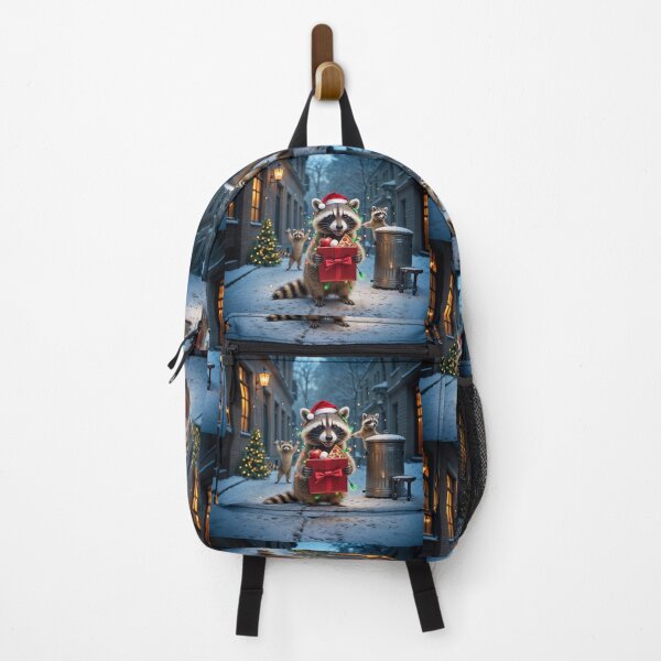 Item preview, Wild Raccoons Celebrate Merry Christmas designed and sold by TeeARTHY.