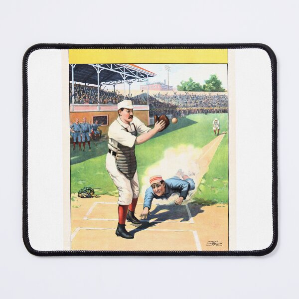 Item preview, 1897 - Baseball - Cincinnati - New York - The Strobridge Lithograph Co | Players Catcher - Batter / Runner - 3rd Baseman | Full Litho - W2411 designed and sold by WheelieGdArt.