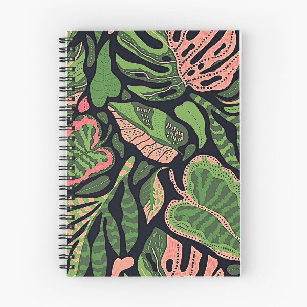 Aperçu de l'œuvre Feuilles roses et vertes créée et vendue par ViaARTfactory.