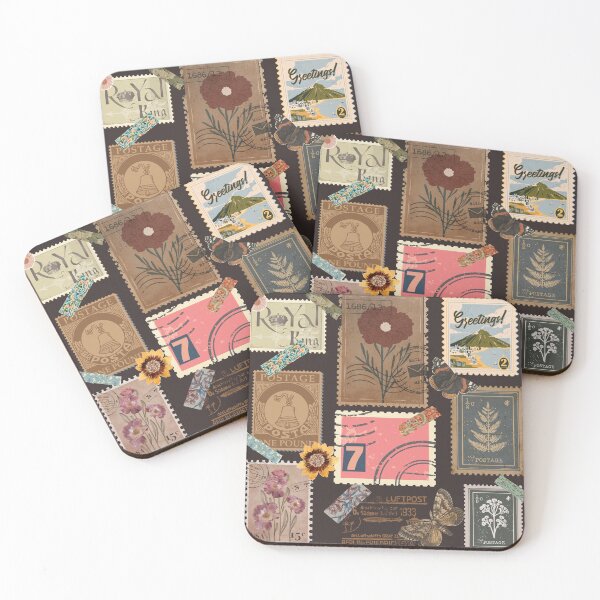 Item preview, "Vintage Postage Stamp Collection" designed and sold by Graphollio-shop.
