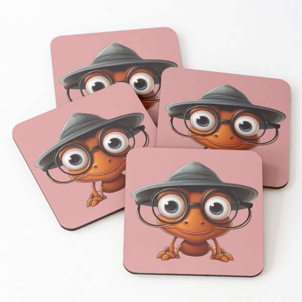 Item preview, Adorable Ant Scholar in Glasses designed and sold by NiRia Spot.