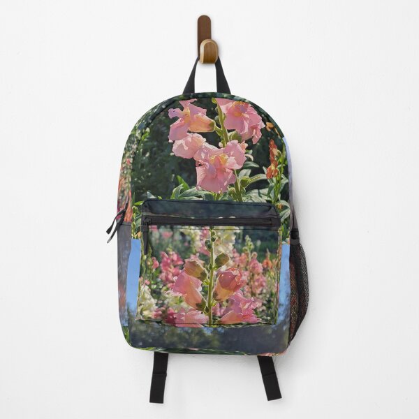 Item preview, Pink snapdragons field of pink and orange blooming pastel foral north american flowers designed and sold by Jacobs-Media.