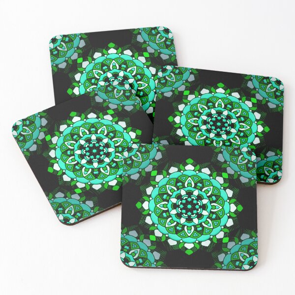 Artikelvorschau, Mandala - Linsen 25 - Grün entworfen und verkauft von JoanNinjaHen.