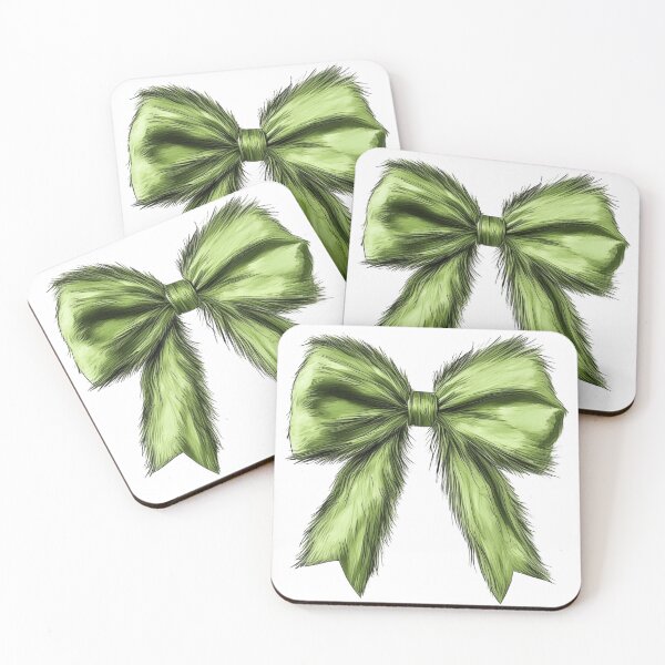 Item preview, Fluffy green christmas bow designed and sold by jennakay3.