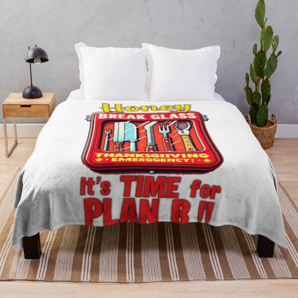 Item preview, Funny Thanksgiving Emergency T-Shirt - "Break Glass for Plan B" Turkey Dinner Humor Shirt - Perfect Thanksgiving Host Gift designed and sold by LanzsStickAlot.