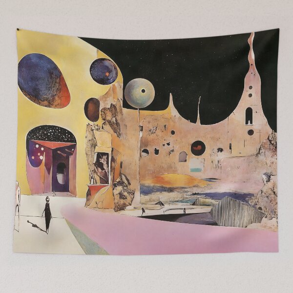 Item preview, A Dali-Inspired Urban Landscape designed and sold by yinyuecreation.