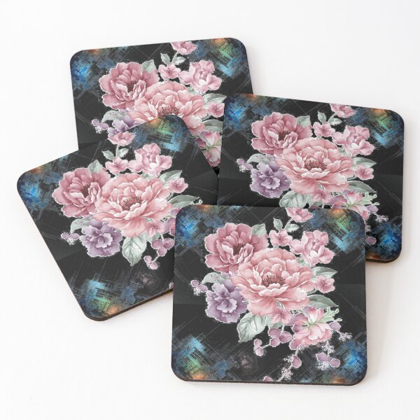 Item preview, roses floating on black designed and sold by Belrovera.
