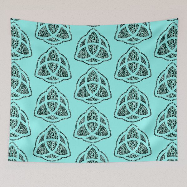 Item preview, Zen Flower Petal Art - Green Triquetra  designed and sold by SpeakBoldly.