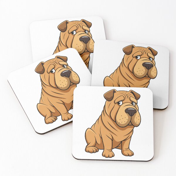 Item preview, Worried Shar Pei Wrinkle Brow Artwork designed and sold by iwcus.