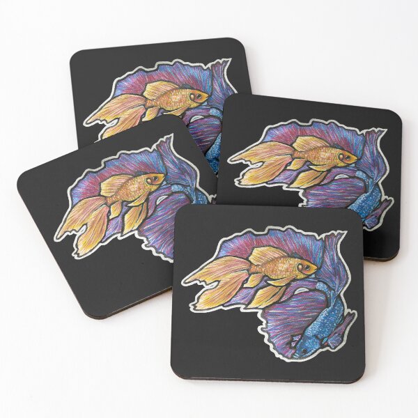 Item preview, Golden Fish & Halfmoon Betta Fish 1 designed and sold by nastiaart.