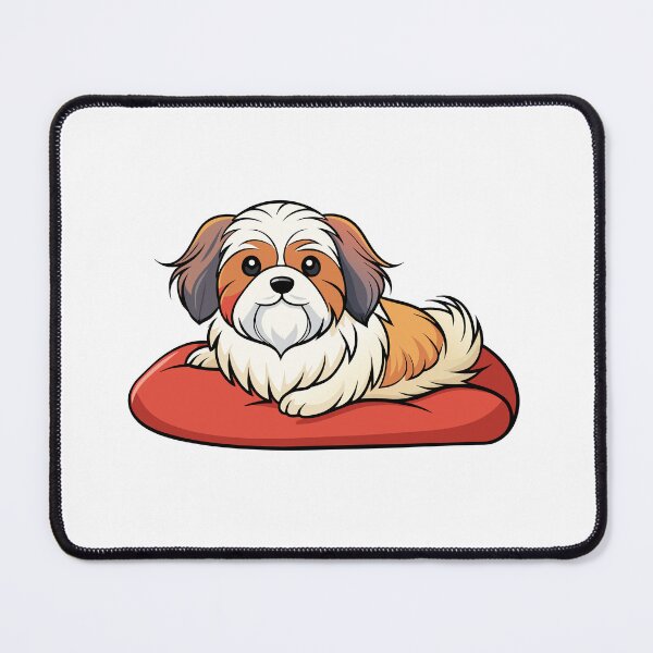 Item preview, Contented Shih Tzu Lounging on Plush Pillow designed and sold by iwcus.