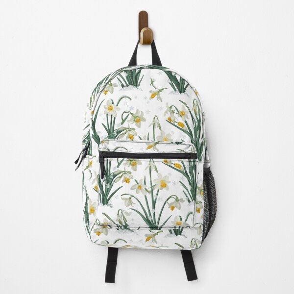 Item preview, Winter Daffodils Pattern Print Botanical Snowflake Design designed and sold by cabana.space.