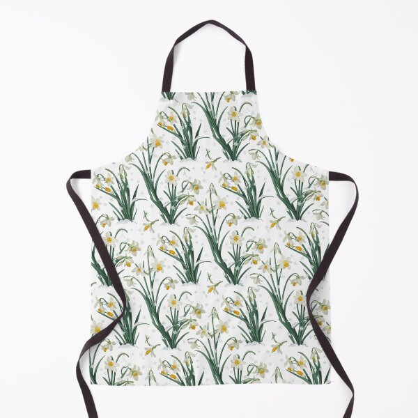 Item preview, Winter Daffodils Pattern Print Botanical Snowflake Design designed and sold by cabana.space.