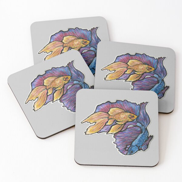 Item preview, Golden Fish & Halfmoon Betta Fish 2 designed and sold by nastiaart.