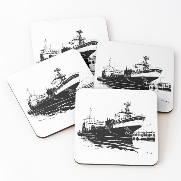 Item preview, Cargo Supply Ship Freight Oil Tanker Towboat Vessel designed and sold by inkoutninja.