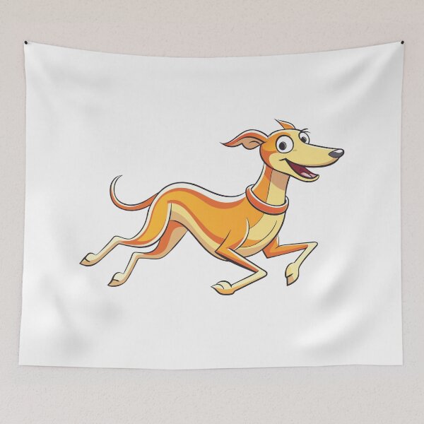 Item preview, Graceful Running Whippet Artwork designed and sold by iwcus.