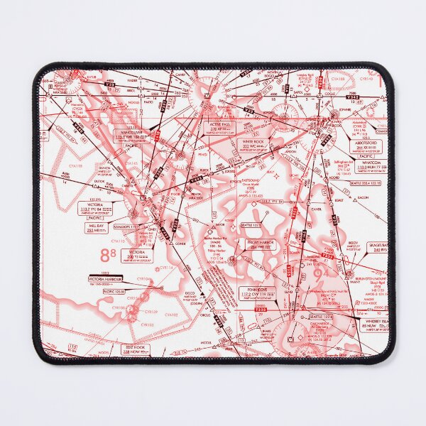Item preview, Enroute Low Altitude Chart (ELUS1) red&white designed and sold by LAPilotGirl.