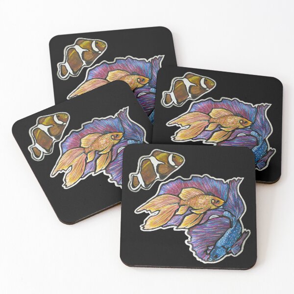 Item preview, Golden Fish, Halfmoon Betta Fish, Clownfish 1 designed and sold by nastiaart.