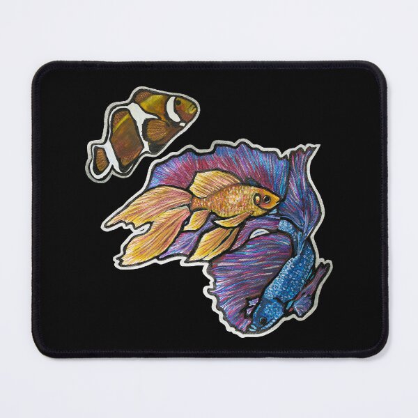 Item preview, Golden Fish, Halfmoon Betta Fish, Clownfish 1 designed and sold by nastiaart.