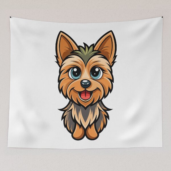 Aperçu de l'œuvre Yorkshire Terrier joueur créée et vendue par iwcus.