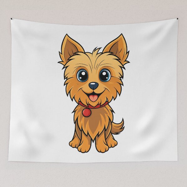 Aperçu de l'œuvre Yorkshire Terrier joueur créée et vendue par iwcus.