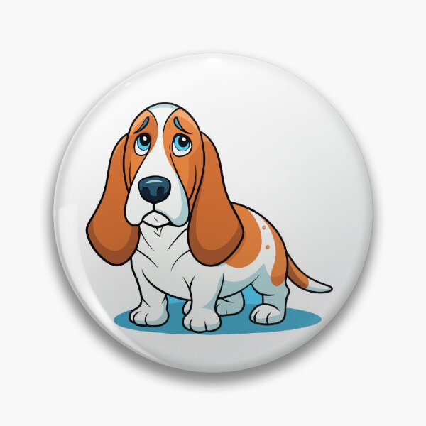 Item preview, Mournful Basset Hound Art designed and sold by iwcus.