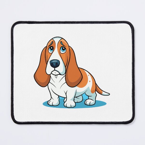 Item preview, Mournful Basset Hound Art designed and sold by iwcus.