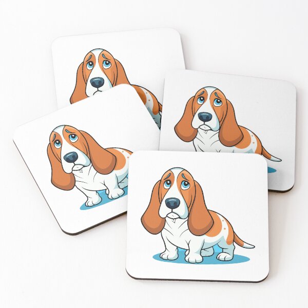 Item preview, Mournful Basset Hound Art designed and sold by iwcus.