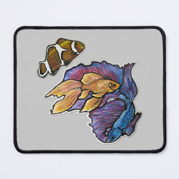 Item preview, Golden Fish, Halfmoon Betta Fish, Clownfish 2 designed and sold by nastiaart.