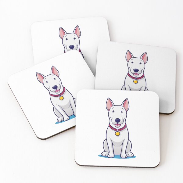 Item preview, Stern Bull Terrier Sitting Proudly designed and sold by iwcus.